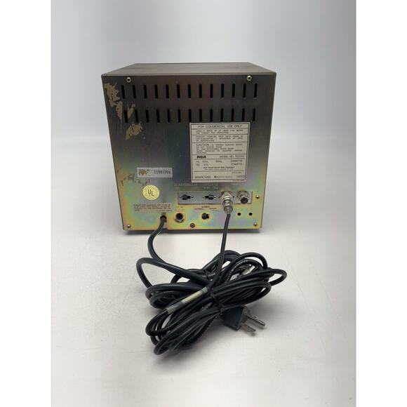 RCA Model No. TC1110 AC 120V 60Hz 33W 17W Video Monitor Made in Japan Works - Picture 5 of 6